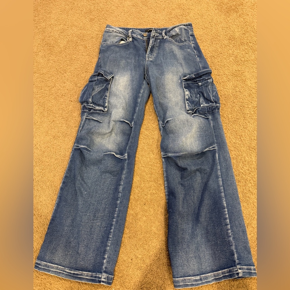 Wide Leg VINTAGE Blue Denim Jeans